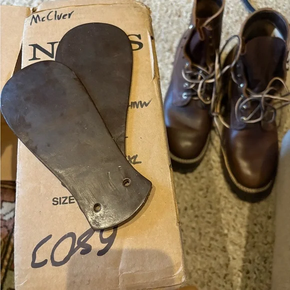 NWB Nick’s Brown Leather Boots with Rugged Sole - LIKE NEW - Picture 3 of 5